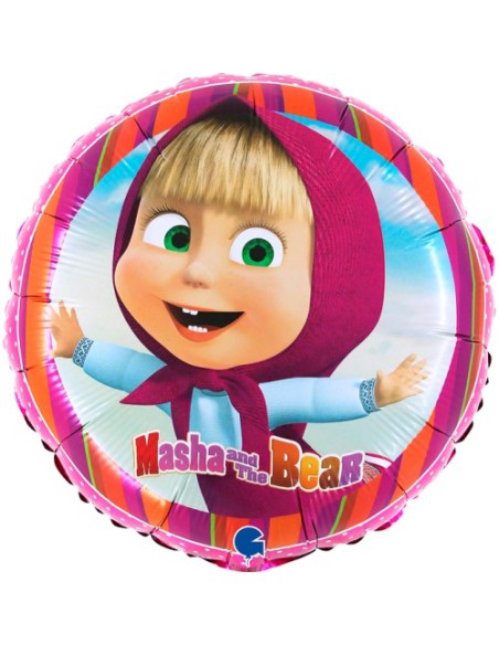 Balão FOIL Masha e Urso  46cm