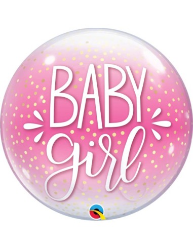 Balão BUBBLE Baby Girl 56cm