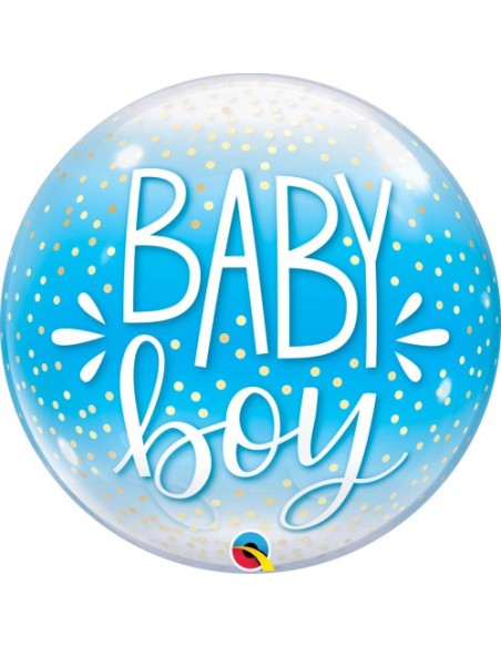 Balão BUBBLE Baby Boy 56cm