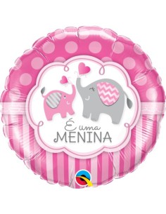 Balão FOIL É uma Menina 46cm
