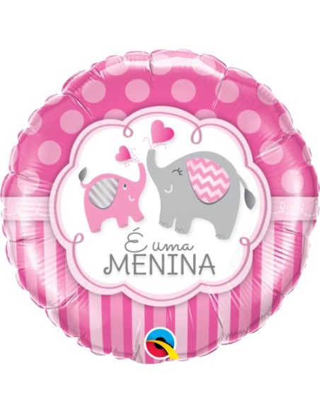 Balão FOIL É uma Menina 46cm