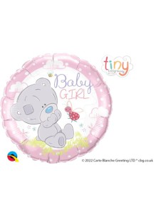 Balão FOIL Baby Girl Ursinho 46cm