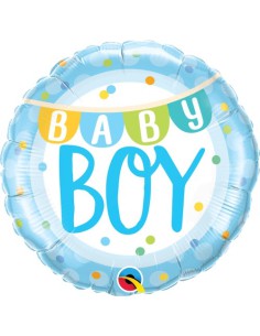 Balão FOIL Baby Boy Bandeira 46cm