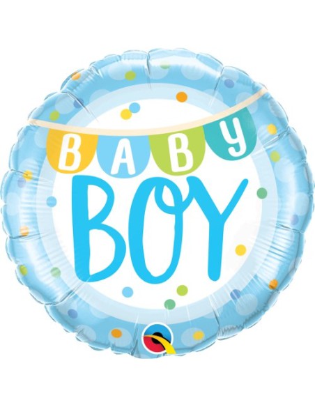 Balão FOIL Baby Boy Bandeira 46cm