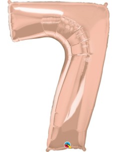 Balão FOIL N° 7 ROSE GOLD 86cm