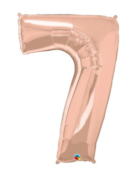 Balão FOIL N° 7 ROSE GOLD 86cm