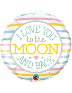 Balão FOIL I Love You to the Moon and Back 46cm
