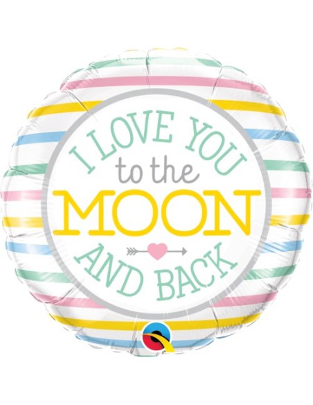 Balão FOIL I Love You to the Moon and Back 46cm