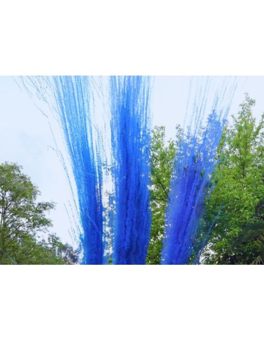 Disparo de Fumo Azul com Rastilho