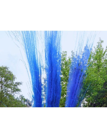 Disparo de Fumo Azul com Rastilho