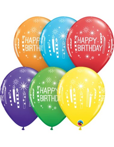 Bday Candles & Starbursts 5uni. 11'RND
