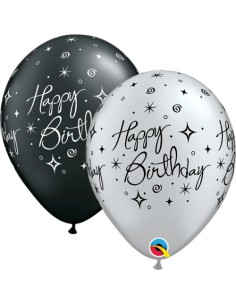 Bday Elegant Sparkles & Swirls 5 uni. 11' RND