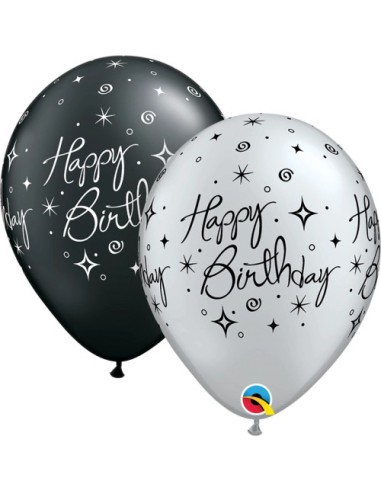 Bday Elegant Sparkles & Swirls 5 uni. 11' RND