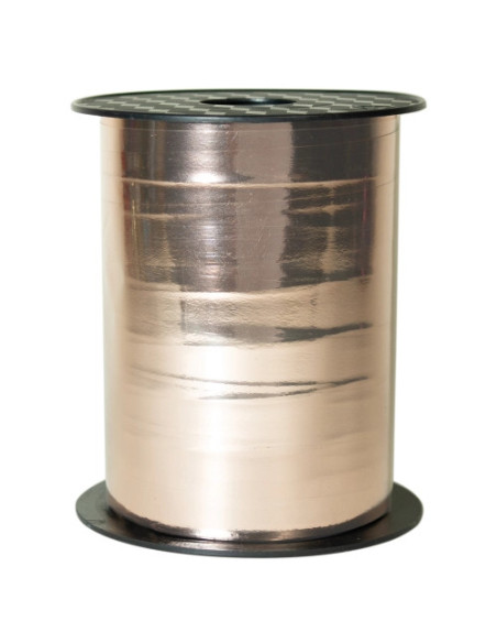 BALLOON RIBBON WIDE METALLIC ROSE GOLD 15 MM X 100 M