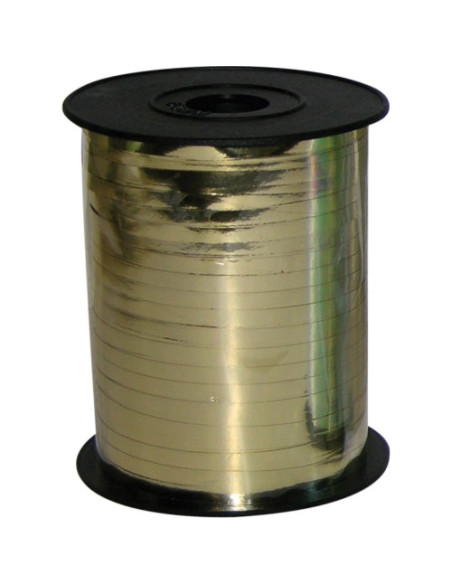 BALLOON RIBBON METALLIC GOLD 230 M X 5 MM