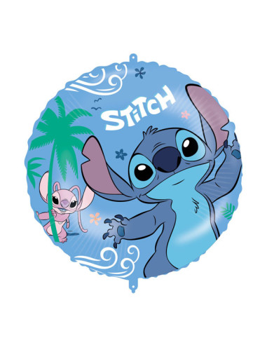 Balão FOIL redondo Stitch 46 cm