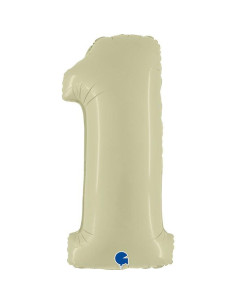 Balão FOIL N°1  Olive Green Satin 102cm