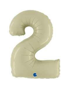 Balão FOIL N°2  Olive Green Satin 102cm