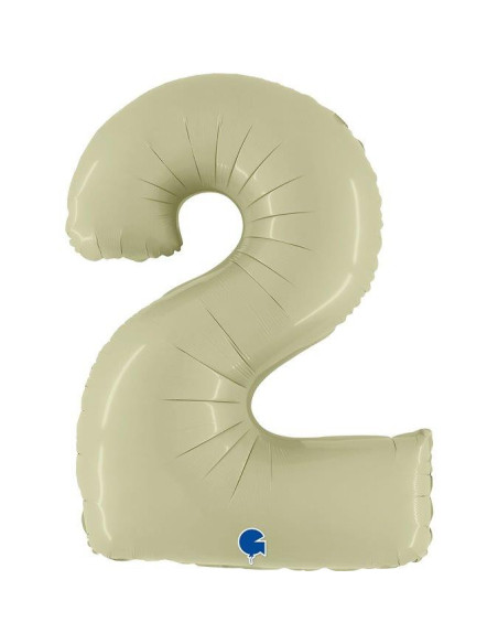 Balão FOIL N°2  Olive Green Satin 102cm