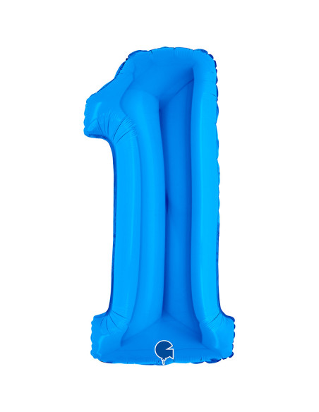 Balão FOIL N°1 Azul 102cm