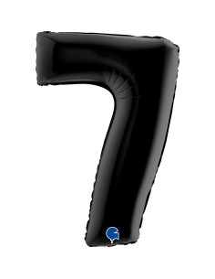 Balão FOIL N°7 Preto 102cm