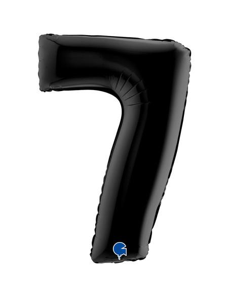 Balão FOIL N°7 Preto 102cm