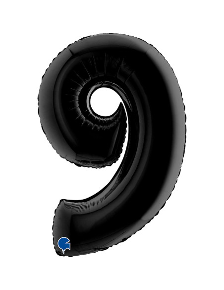 Balão FOIL N°9 Preto 102cm