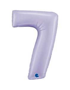 Balão FOIL N°7 Lilás 102cm