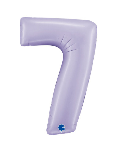 Balão FOIL N°7 Lilás 102cm