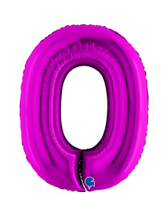 Balão FOIL N°0 Roxo 102cm