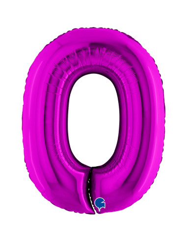 Balão FOIL N°0 Roxo 102cm