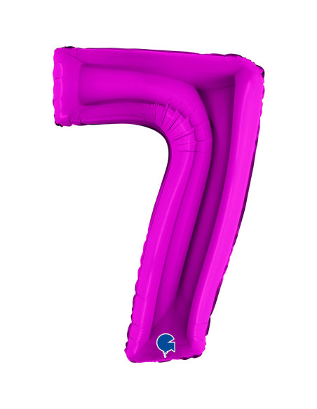 Balão FOIL N°7 Roxo 102cm