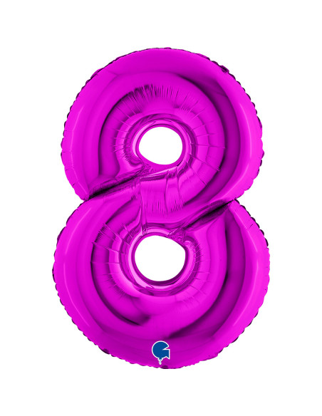 Balão FOIL N°8 Roxo 102cm