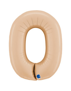 Balão FOIL N°0 Satin Nude 102cm