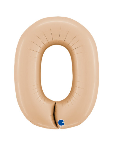 Balão FOIL N°0 Satin Nude 102cm