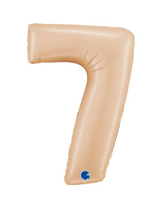 Balão FOIL N°7 Satin Nude 102cm