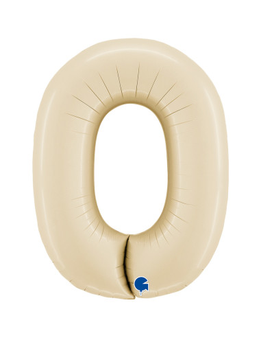 Balão FOIL N°0 Satin Cream 102cm