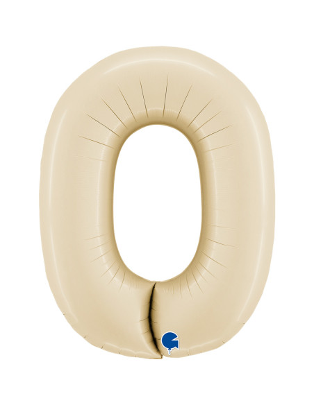 Balão FOIL N°0 Satin Cream 102cm