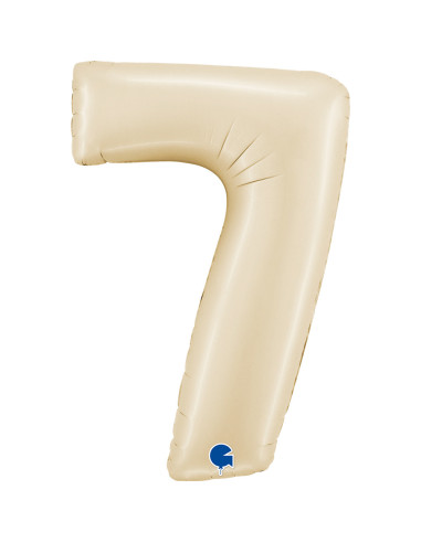 Balão FOIL N° 7 Satin Cream 102cm