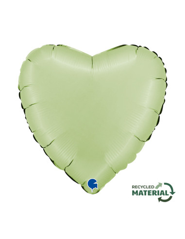 Balão FOIL Coração Olive Green 46cm
