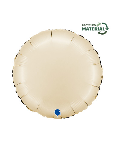 Balão FOIL Redondo Satin Cream 46cm