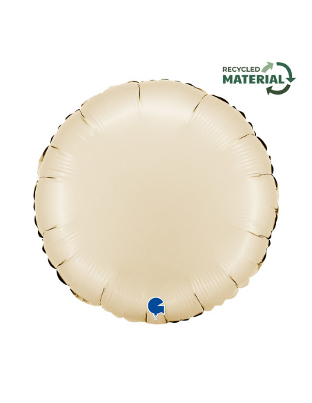Balão FOIL Redondo Satin Cream 46cm