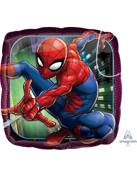 Balão FOIL Homem Aranha quadrado 43cm