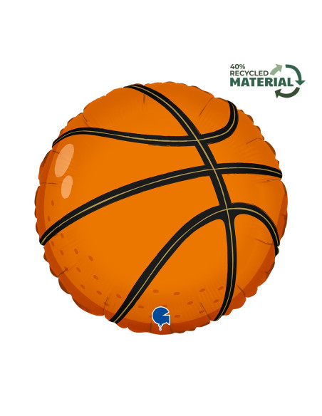 Balão FOIL Basquetebol 46cm