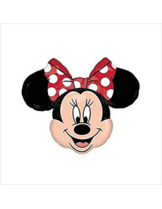 Balão FOIL Minnie Mouse laço vermelho