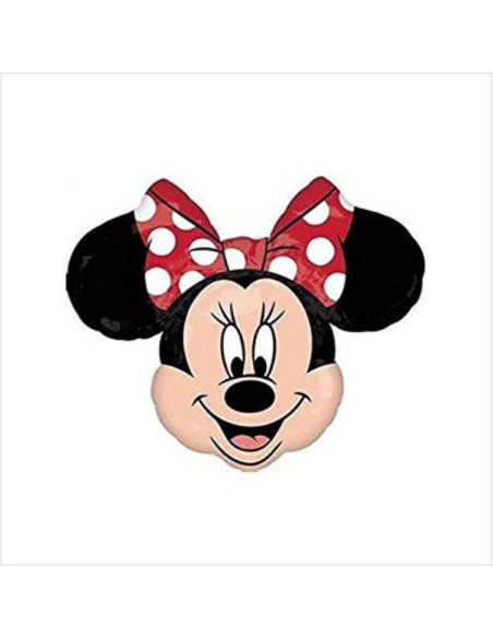 Balão FOIL Minnie Mouse laço vermelho