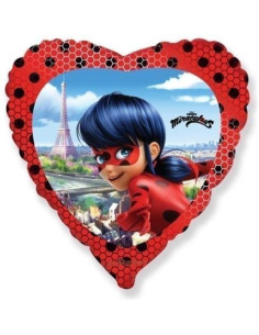 Balão Coração LadyBug
