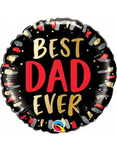 Balão FOIL Pai "BEST DAD EVER" 46cm