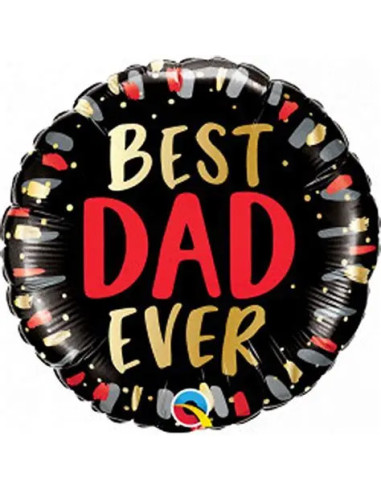 Balão FOIL Pai "BEST DAD EVER" 46cm