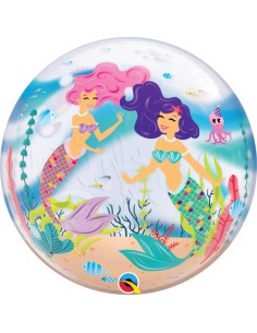 Balão BUBBLE HAPPY BIRTHDAY SEREIA 56cm 2